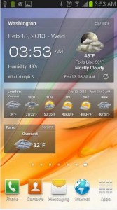 Android Погода & Часы виджет