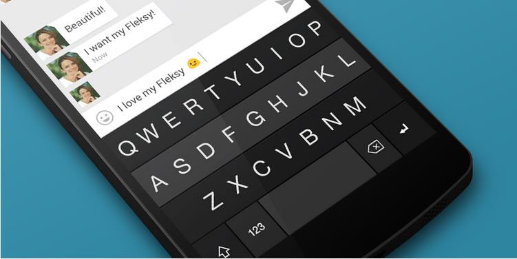 Fleksy Keyboard - Happy Typing на Андроид