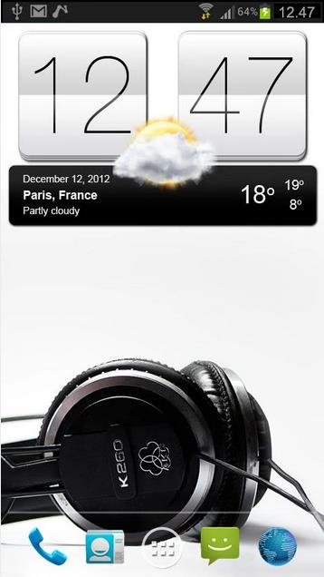 часы с погодой для Андроид