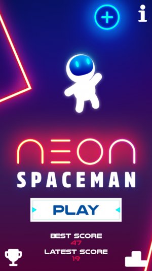 Neon spaceman